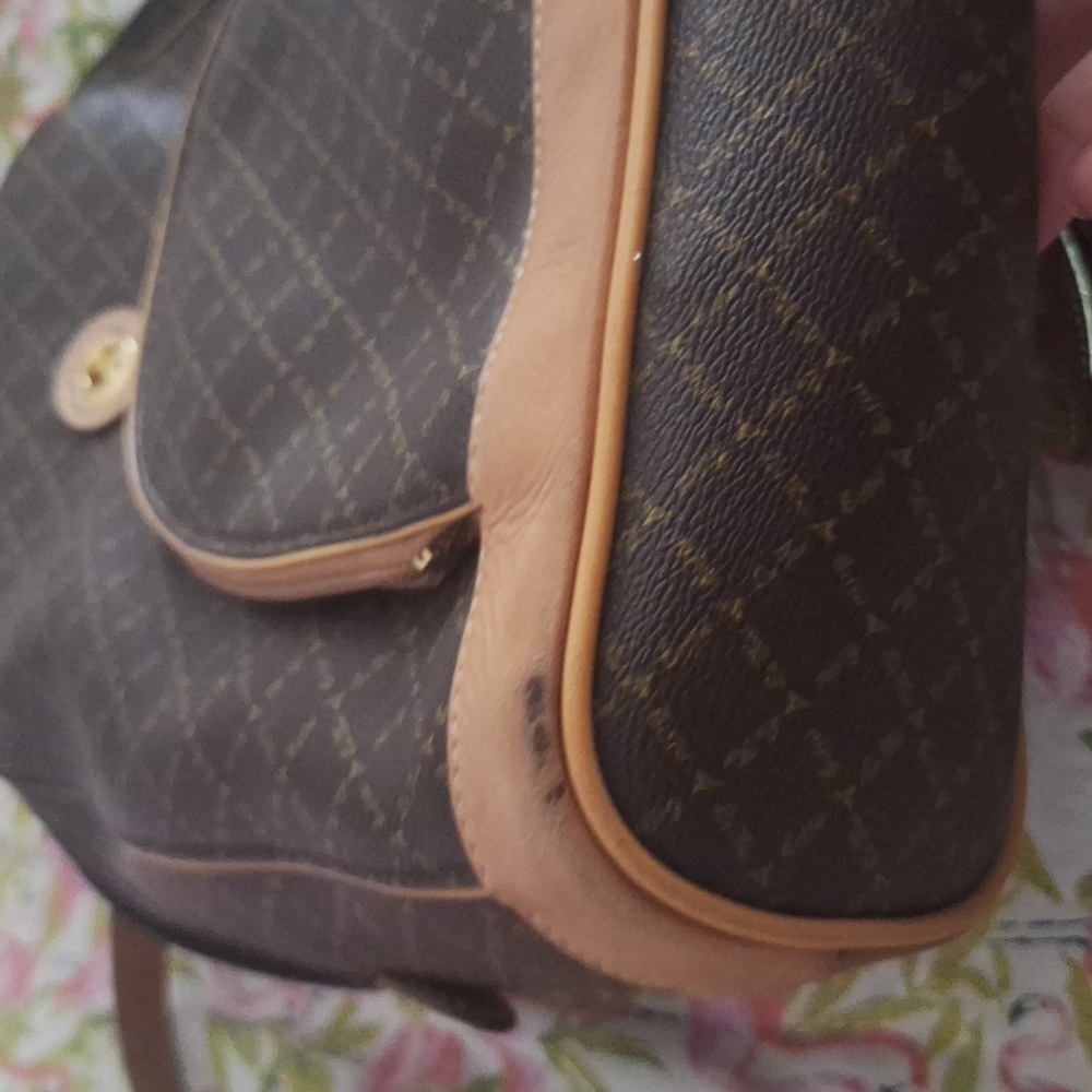 La Tour Effiel 80s Vintage Paris Women's Brown Book Bag Backpack - Picture 10 of 11